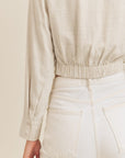 The Kristina Cropped Collared Top