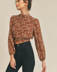 The Kopa Printed Tie Back Blouse