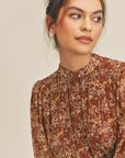 The Kopa Printed Tie Back Blouse