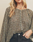 The Magnolia Paisley Blouse