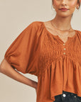 The Ella Balloon Sleeve Knit Top