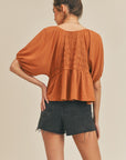 The Ella Balloon Sleeve Knit Top