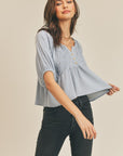 The Ella Balloon Sleeve Knit Top