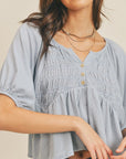 The Ella Balloon Sleeve Knit Top