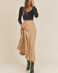 The Krissy Pleated Maxi Skirt