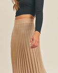 The Krissy Pleated Maxi Skirt