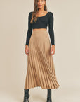 The Krissy Pleated Maxi Skirt