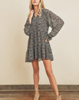 The Ada Ruffled Collar Swing Dress