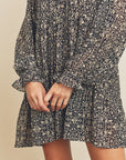 The Ada Ruffled Collar Swing Dress