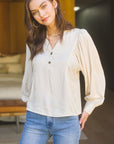 The Macey Puff Sleeve Top