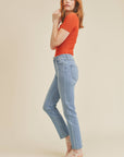 The Maddie Classic Slim Straight Jeans by Just Black Denim
