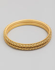 The Lima Gold Bangle Set