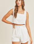 The Cecelia Crop Top + Short Set - Sold Seperately