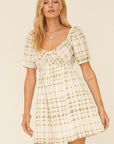 The Mindi Plaid Mini Dress