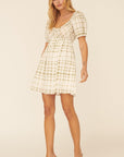 The Mindi Plaid Mini Dress