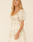 The Mindi Plaid Mini Dress