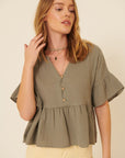 The Marin Peplum Top