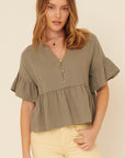 The Marin Peplum Top