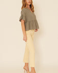 The Marin Peplum Top