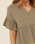 The Marin Peplum Top