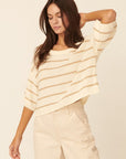 The Kelsee Striped Loose Sweater