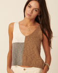The Fraisha Colorblock Sweater Tank