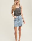 The Olive Henley Racerback Tank