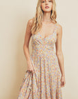 The Flower Bed Tie-Back Midi Dress