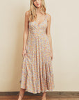 The Flower Bed Tie-Back Midi Dress