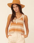The Elba Striped Knit Tank