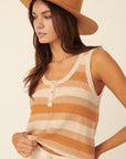 The Elba Striped Knit Tank
