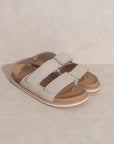 The Sienna Double Strap Slide Sandal