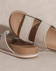 The Sienna Double Strap Slide Sandal