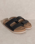 The Sienna Double Strap Slide Sandal