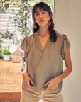 The Sofia Butterfly Sleeve Blouse