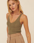 The Alana Ribbed Sweater Tank