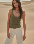 The Alana Ribbed Sweater Tank