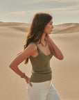 The Alana Ribbed Sweater Tank