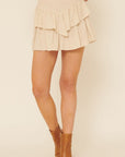 The Maive Ruffle Mini Skirt