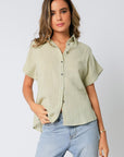 The Ava Gauze Button Front Shirt