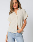 The Ava Gauze Button Front Shirt