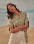 The Adalynn Collared Henley Top