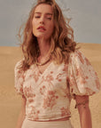 The Juniper Smocked Woven Crop Top