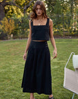 The Poppy Sleeveless Top and Maxi Skirt Set - Sold Seperately