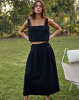 The Poppy Sleeveless Top and Maxi Skirt Set - Sold Seperately