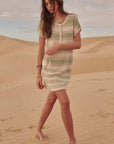 The Elba Striped Mini Knit Dress