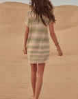 The Elba Striped Mini Knit Dress