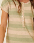 The Elba Striped Mini Knit Dress