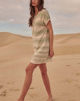 The Elba Striped Mini Knit Dress