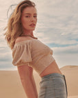 The Jocelyn Puffed Sleeve Knit Top